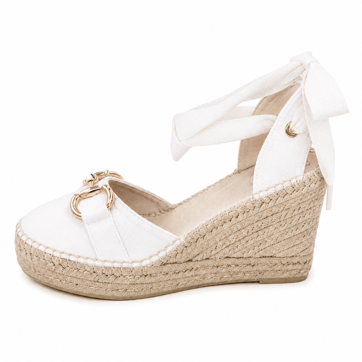 Mariola plataforma piel blanco
